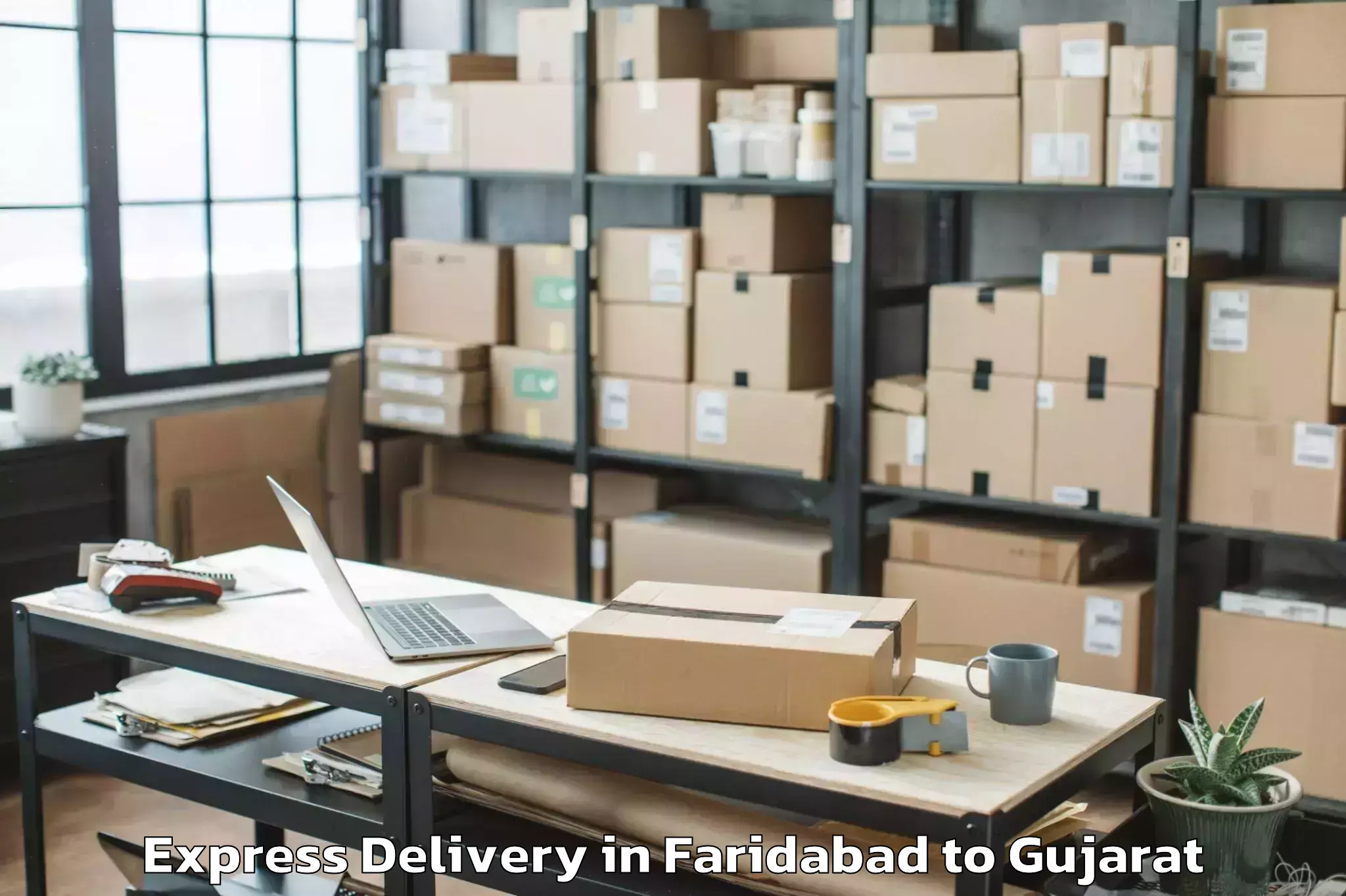 Book Your Faridabad to Jamnagar Express Delivery Today